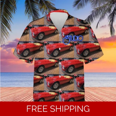 Hawaiian Shirt Unisex Le Studio Red Barchetta